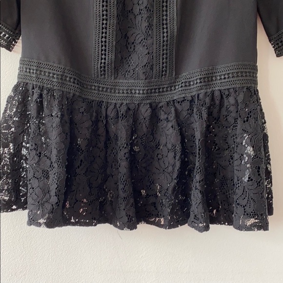NWOT Zara Lace Peplum Blouse - Picture 5 of 14